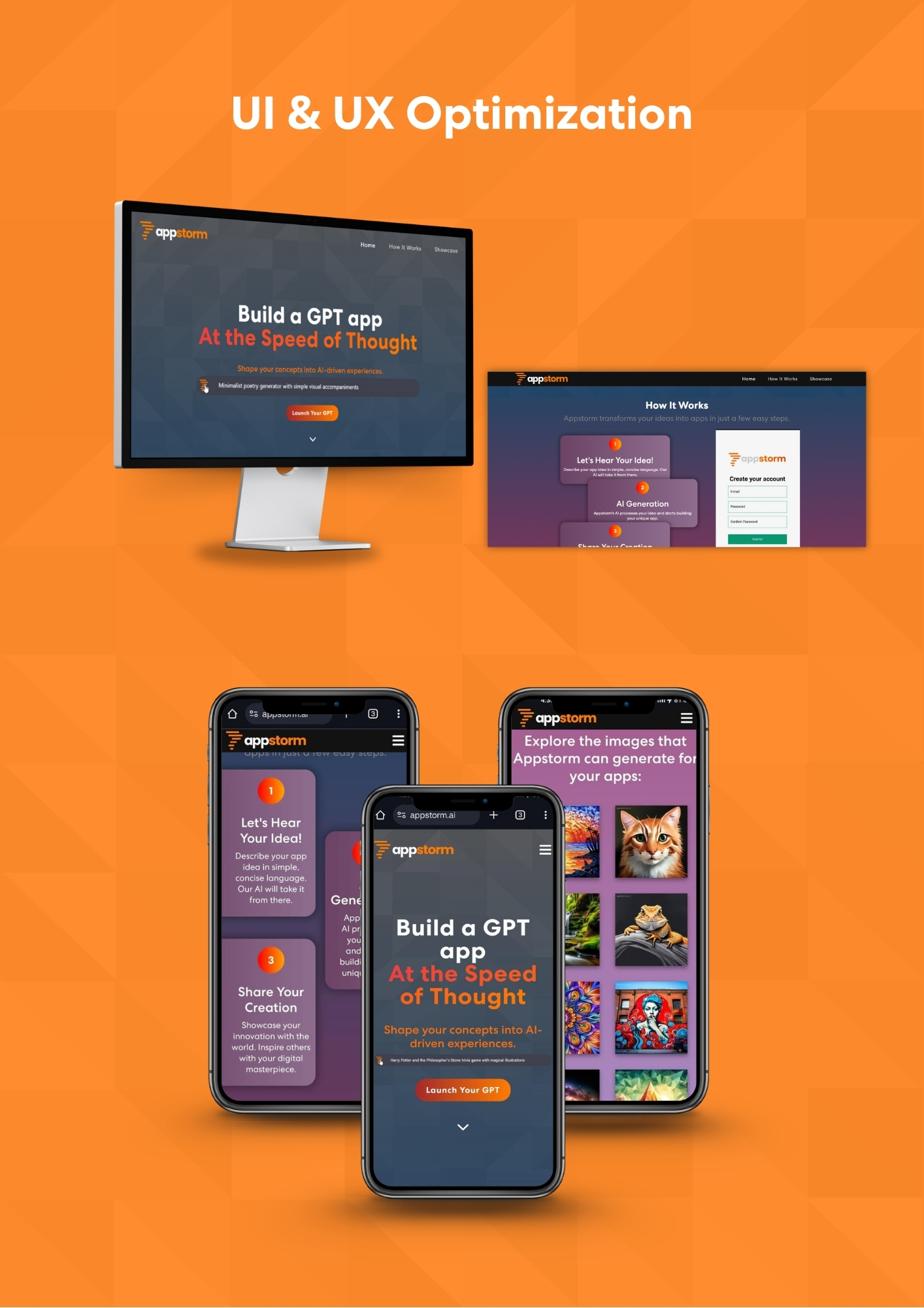 Appstorm UI & UX Optimisation