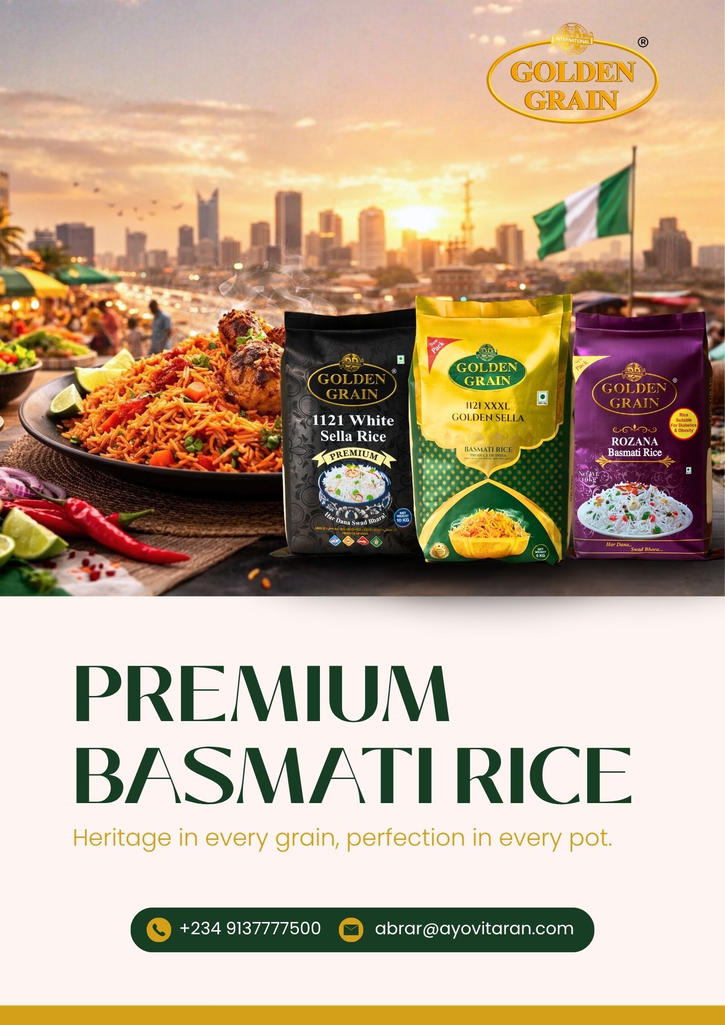 Golden Grain Premium Basmati Rice Cover